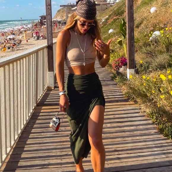 NWT ZARA Blogger’s Fav| Lined Blend Skirt With Ruching - Picture 11 of 16